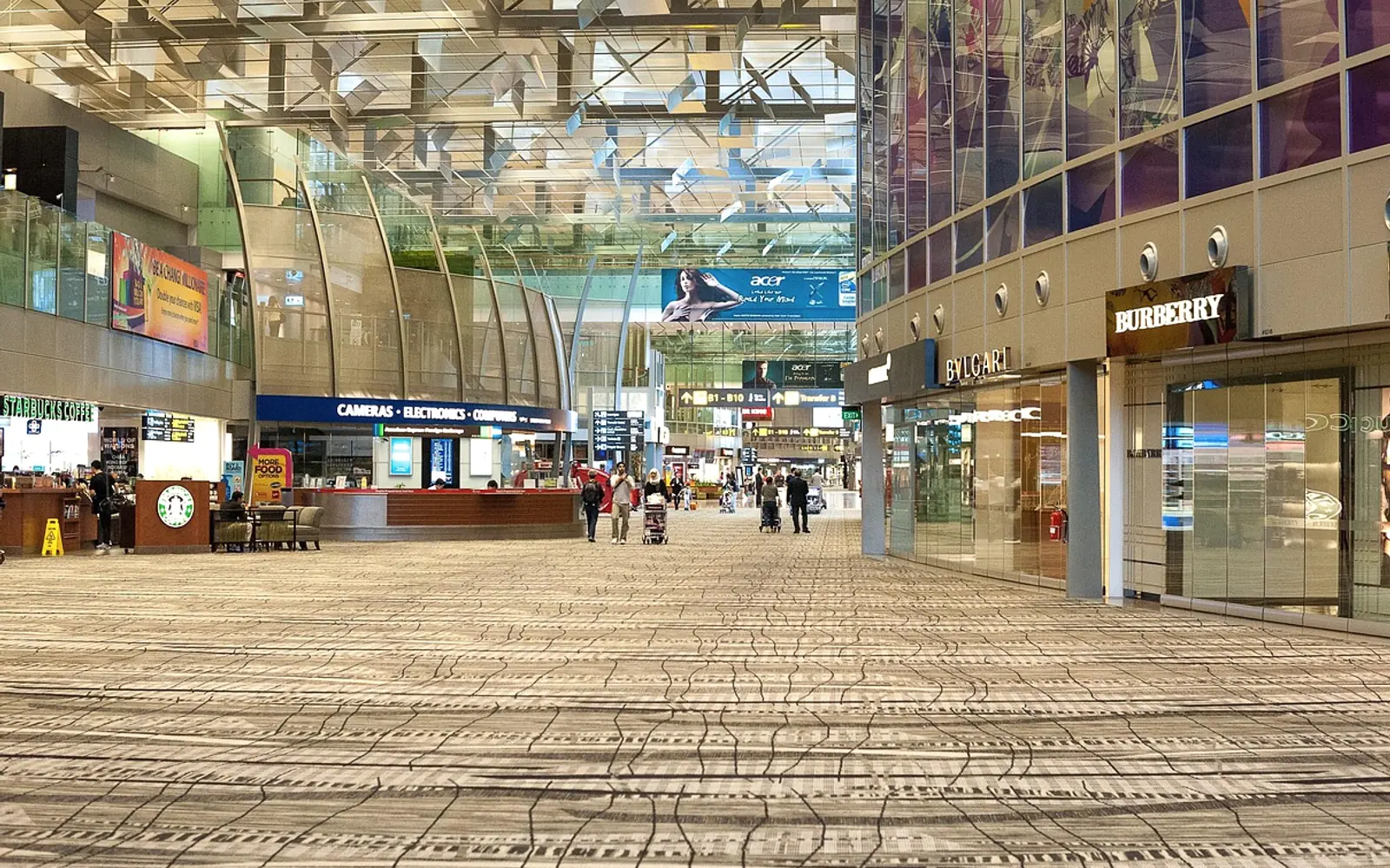 Singapore, airport and terminal