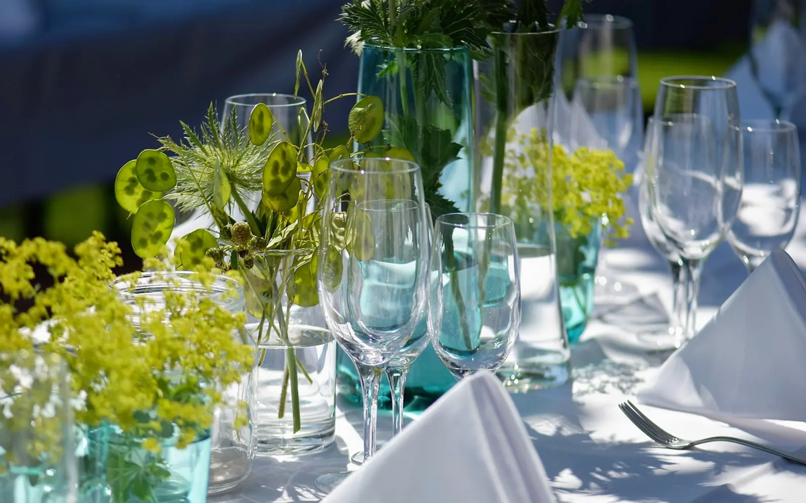 Party, garden party and garden dinner